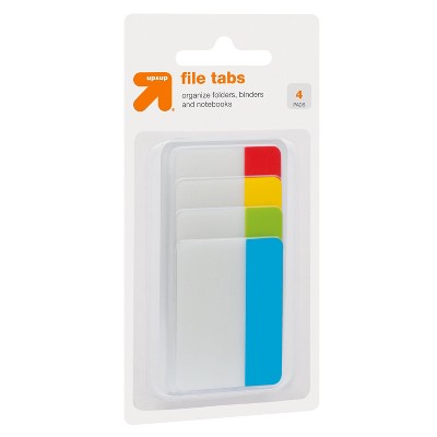 File Tabs 4 Pads 36ct Tabbed Multicolor - up &#38; up&#8482;