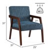 NicBex Modern Accent Chair Mid Century Arm Chair with Upholstered with Wood Legs Comfy Chair for Living Room, Bedroom - 2 of 4