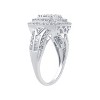 GILDED 1 CTTW Natural Diamond Cushion-Shaped Ring in Sterling Silver with Miracle Plating, Size 7 - 2 of 4