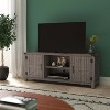 Emma and Oliver 59 Inch Barn Door TV Stand Fits up to 65" TV's with Adjustable Shelf - 2 of 4