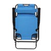 Premium Folding Chaise Lounge - Deluxe Sun Lounger 8-Position Adjustable Outdoor Recliner with Padded Headrest, Lightweight & Portable - 3 of 4