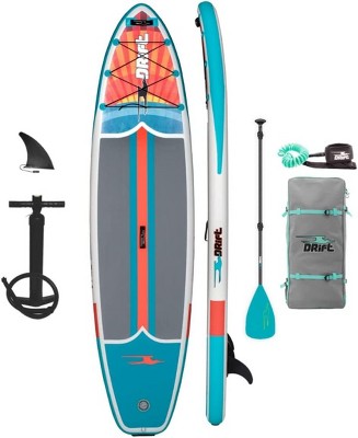 Drift 11'6" Inflatable Stand Up Paddle Board, SUP with Accessories - Coiled Leash, Pump, Lightweight Paddle, Fin & Travel Bag