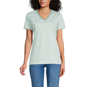 Lands' End Women's Relaxed Supima Cotton T-Shirt - 1 of 4