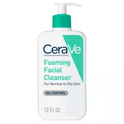 CeraVe Foaming Face Wash, Facial Cleanser for Normal to Oily Skin  - 12 fl oz​​