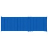 vidaXL Patio Lounge Chair Outdoor Sunbed Folding Sunlounger Solid Acacia Wood - Royal Blue - 3 of 4