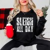 Sleigh All Day Block Distressed - Women's Graphic Sweatshirt - 2 of 4