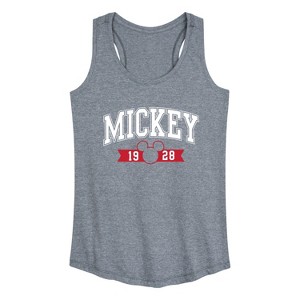 Women's - Disney - Mickey 1928 Collegiate Graphic Racerback Tank - 1 of 4
