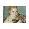 Trademark Fine Art - Pierre Renoir 'Woman With a Cat 1875' - 2 of 4