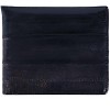 CTM Men's Eel Skin Leather Bifold Wallet with Coin Pouch - 4 of 4