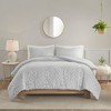 Okak Queen/King 3-Piece Tufted Woven Medallion Bed Duvet Cover Set,Comfortable Coverlet Bedding Sets,Machine Washable - 2 of 4