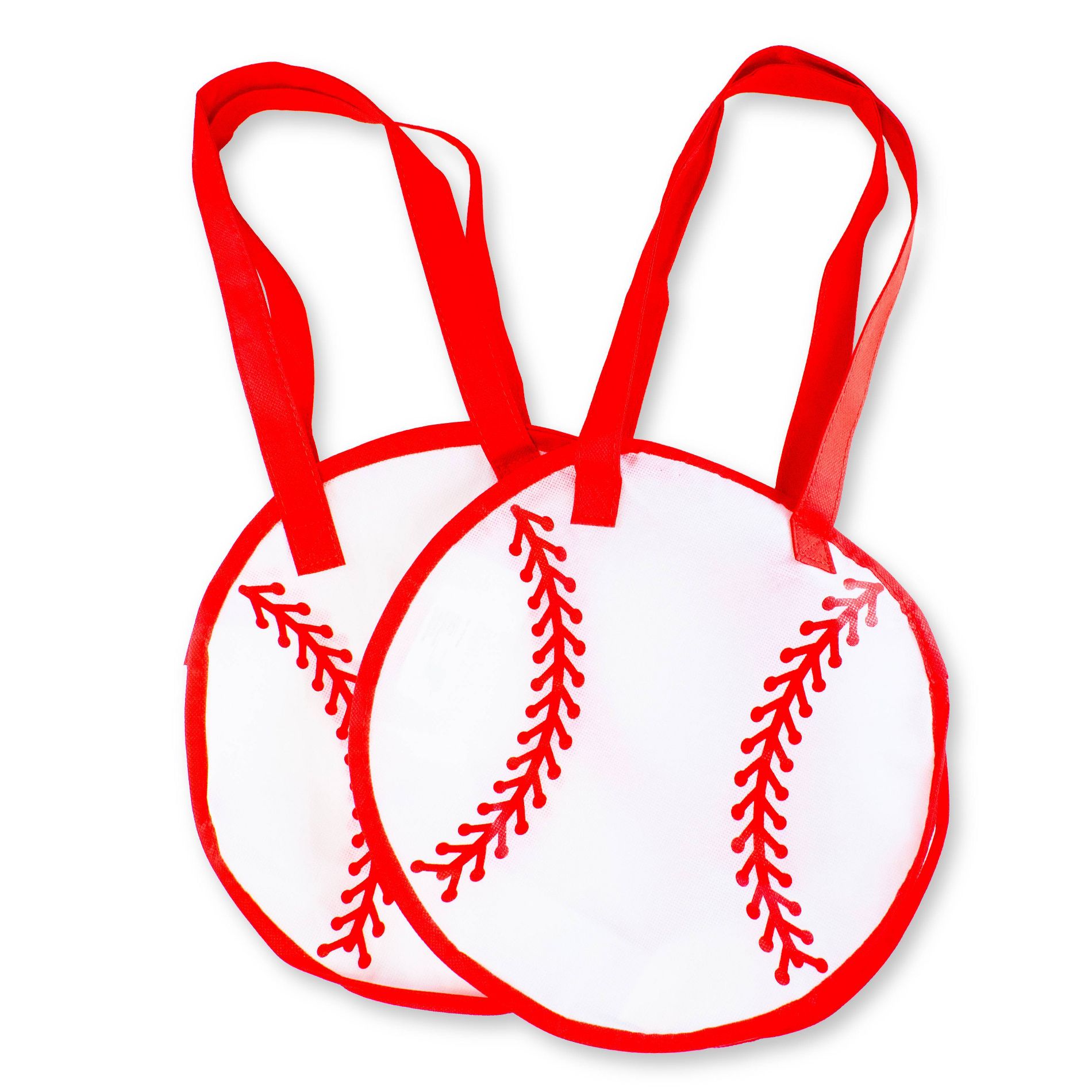2pk Game Day Reusable Bag Baseball White