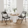 2/4 Pack Folding Chairs,  Portable & Stackable Seat with Metal Frame, Portable Heavy Duty Foldable Chairs for Office, Party, Dining Room - 3 of 4