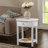 Classic Accents Cypress End Table White - Breighton Home: Rectangle, Rubberwood Top, MDF Frame, Spot Clean - image 2 of 4