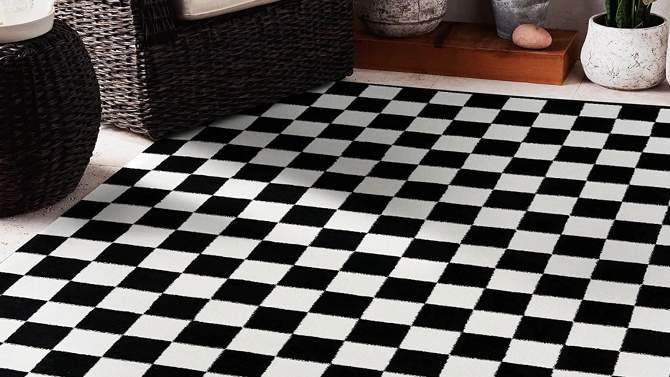 Luxe Weavers Checkered Geometric Area Rug, 2 of 8, play video