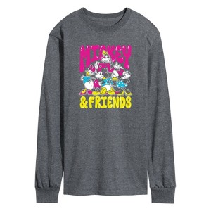 Men's - Disney - Mickey And Friends Long Sleeve Graphic T-Shirt - 1 of 4
