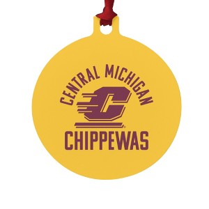 Central Michigan University Chippewas Aluminum Holiday Christmas Tree Ornament - 1 of 4