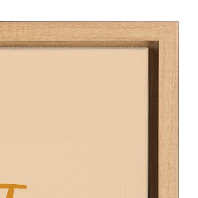 Natural Motivational Quote Canvas Print with Polystyrene Frame