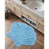 Marilyn Collection Seashell Shape Bath Rug – 100% Cotton, Ultra Plush 2200 GSM, Machine Washable Reversible Bathroom Mat – 25" x 28" Shell - 3 of 4