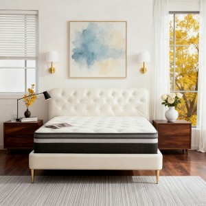 14-Inch Queen Hybrid Mattress in a Box, Gel Memory Foam   — Medium Feel, Cooling Breathable Cover, Motion Isolation, CertiPUR-US - 1 of 4