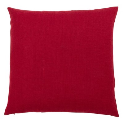 Red Christmas Tree Pillow Cover with LED Lights