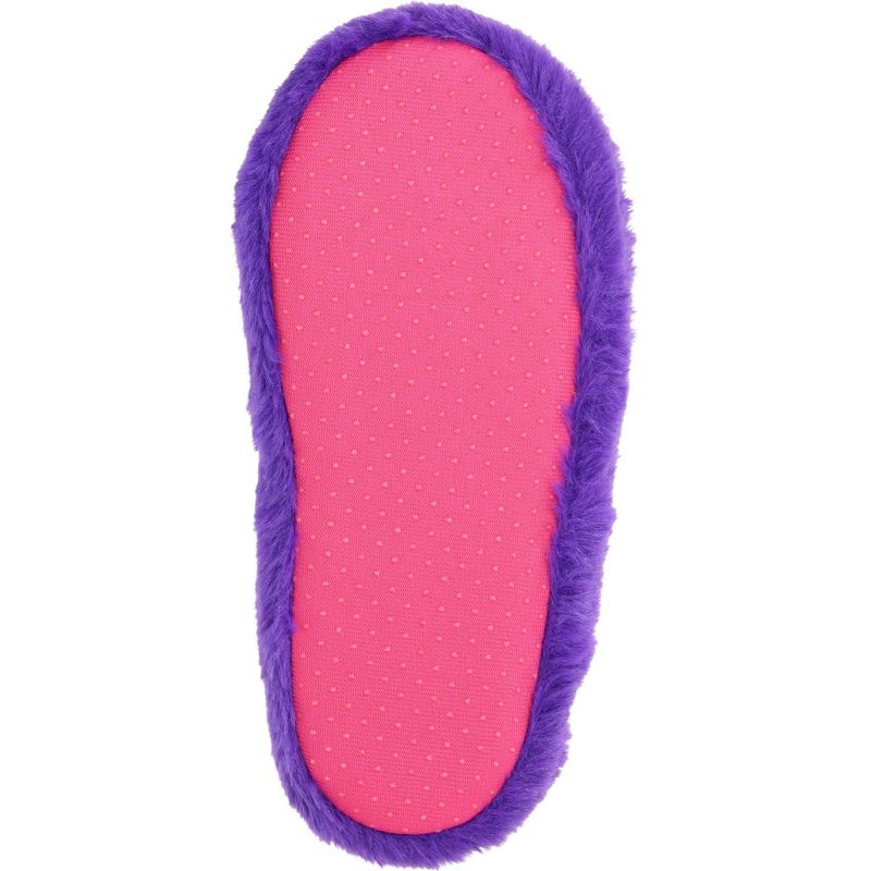 Rainbow High Girl's Slippers, Scuff Two-Tone House Shoe, Purple, Little Kid 8/9 to Big Kid 1/2, 5 of 6