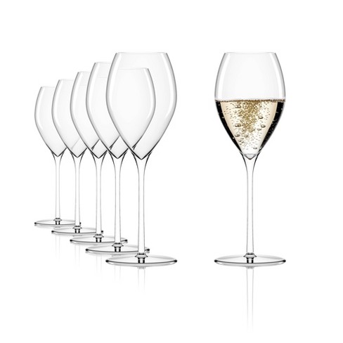 Stolzle Lausitz Set of 6 14.25oz Fino French Glasses Champagne: Crystal, Lead-Free, Dishwasher-Safe Flutes, 9.75" Height - image 1 of 4