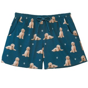 Collections Etc Dog Pajama Shorts with Pockets and Elasticized Waist - 1 of 4