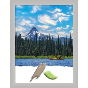 Amanti Art Low Luster Silver Wood Picture Frame - 1 of 4