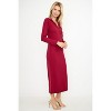 WEST K Women's Elena Ribbed Long Sleeve Collared Midi Dress - 2 of 4