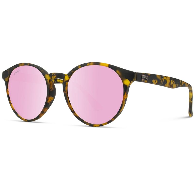 WMP Eyewear Classic Round Retro Frame Sunglasses, 3 of 6