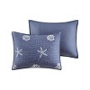 Sapphtopaz Bedding Comforter Set Quilt Set Cotton Reversible Wave Starfish and Seashell Embroidered Quilt 4 Piece - 2 of 4