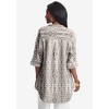 Jessica London Women's Plus Size Hi-Low Linen Tunic - 3 of 4