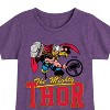 Girls' - Marvel - Thor Collegiate Fitted Short Sleeve Graphic T-Shirt - 2 of 4