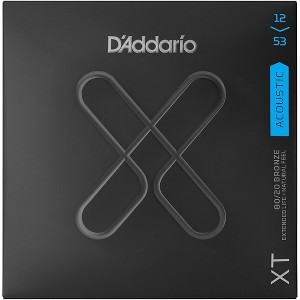 D'Addario XT 80/20 Bronze Acoustic Strings, Light, 12-53 - 1 of 2