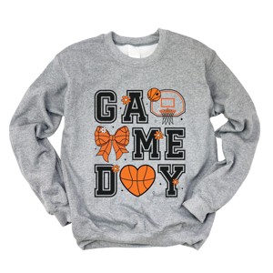 Simply Sage Market Basketball Game Day Coquette Sweatshirt - 1 of 4