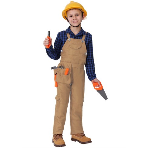 Melissa & Doug Construction Worker Role Play Costume Dress-up Set (6pc) :  Target