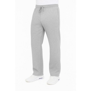 Blue Ice Men's Classic Heavyweight Fleece Sweatpants with Open Bottom - 1 of 3