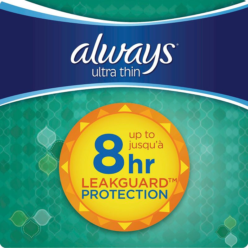 Always Ultra Thin Pads - Regular Absorbency - Size 1, 5 of 6