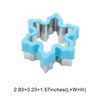 Unique Bargains Biscuit Cutter Medium Snowflake Cookie Cutter Hand Washable Stainless Steel Plastic 2.8"x3.2"1.6" 1Pcs - 3 of 4