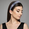 Unique Bargains Women's No Slip Rhinestone Wide-brimmed Headband 4.45"x0.98" Blue 1 Pc - 2 of 4