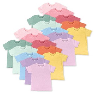 Honest Baby 20-Pack Organic Cotton Short Sleeve T-Shirts Bundle - 1 of 4