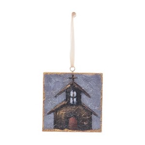 Transpac Hand Painted MDF Church Ornament Multicolor Indoor Christmas Tree Decoration Unique Holiday Gift - 1 of 1