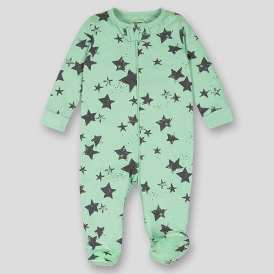 Lamaze Baby Boys' Organic Cotton Star Sleep N' Play - Green Newborn