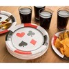 Blue Panda Poker & Casino Card Night Plates - 80 Disposable Dinner Paper Plates 9 x 9 inches - 2 of 4