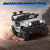 Kids Ride on Truck - Electric Car with Parent Remote Control, Spring Suspension, 2 - Speed Off - Road, LED Lights, Ideal Gift - 3 of 4