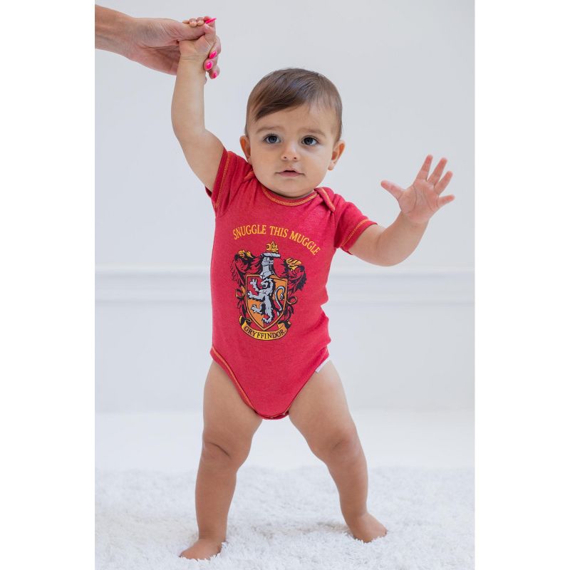 Harry Potter Baby 4 Pack Bodysuits Newborn to Infant, 2 of 8