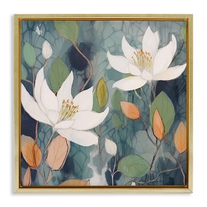 Stupell Industries Lilies on Geometric Pattern, 18" x 18" - 1 of 4