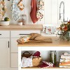 Martha Stewart 2pk 16"x28" Woodland Harvest Jacquard Sunflowers Kitchen Towel Set Yellow: 100% Cotton, Botanical Pattern, Machine Washable - 3 of 4