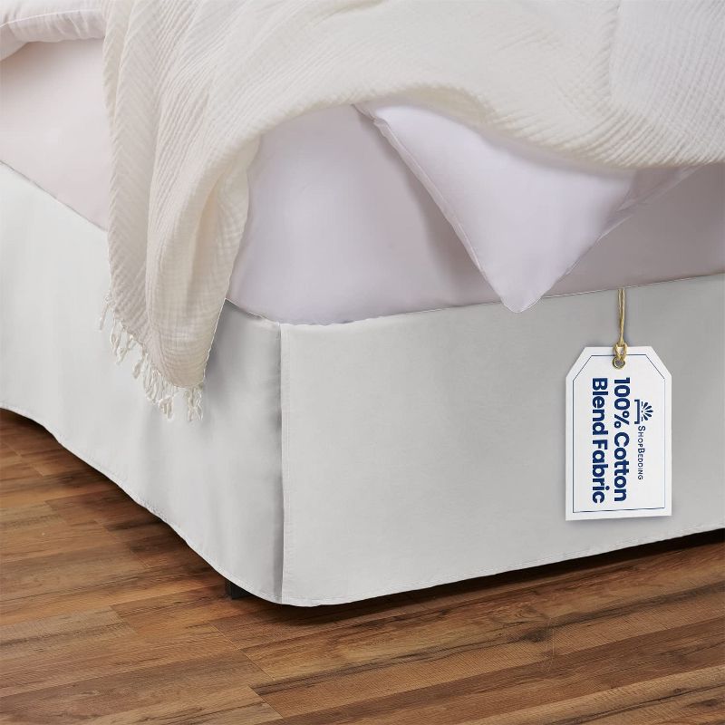 Shopbedding Tailored Bed Skirt with Split Corners,  Available in 14 Colors and Lots of Sizes, 1 of 7