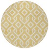 Gold And Ivory Geometric Washable Indoor Outdoor Area Rug - 4 of 4